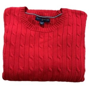 Tommy Hilfiger Golf red cable knit sweater Size XXL
